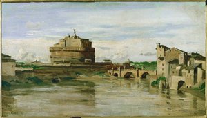 Château Saint-Ange à Rome, Italie ... - Jean Baptiste Camille Corot