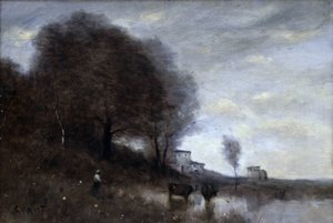 Paysage de campagne - Jean Baptiste Camille Corot