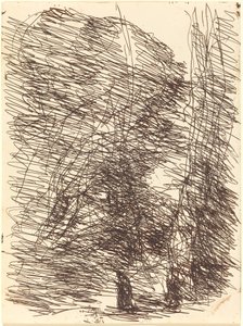 Rêveur sous les grands arbres - Jean Baptiste Camille Corot