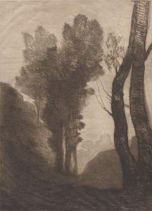 Environs de Rome, 1866 - Jean Baptiste Camille Corot