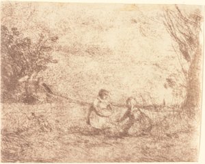 Les enfants de la ferme - Jean Baptiste Camille Corot