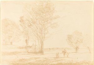 Cavalier arrêté dans la campagne, 1874 - Jean Baptiste Camille Corot