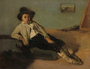 Garçon paysan italien, 1825-1827 - Jean Baptiste Camille Corot
