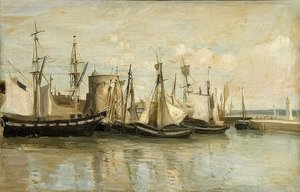 La Rochelle. Entrée du port - Jean Baptiste Camille Corot