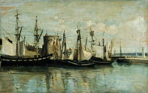 La Rochelle, entrée du bassin de radoub - Jean Baptiste Camille Corot