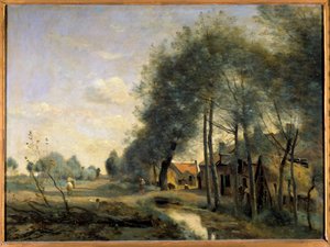 La route de Sin le Noble, près de Douai - Jean Baptiste Camille Corot