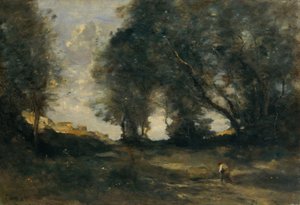 Paysage, vers 1860 (huile sur toile) - Jean Baptiste Camille Corot