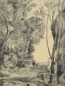 Le Petit Berger, 1me Planche - Jean Baptiste Camille Corot