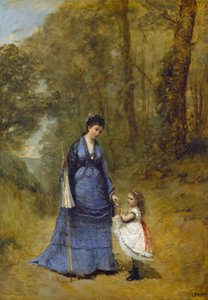 Madame Stumpf et sa fille, 1872 - Jean Baptiste Camille Corot