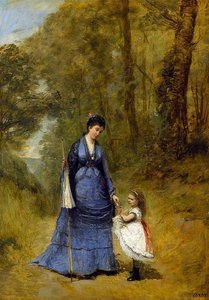 Madame Stumpf et sa fille. 1872 - Jean Baptiste Camille Corot