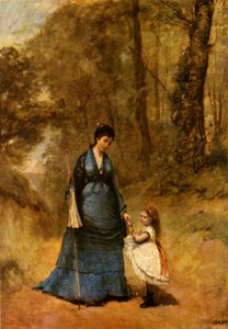Madame et Mademoiselle Stumpf, 1872, 1934 - Jean Baptiste Camille Corot
