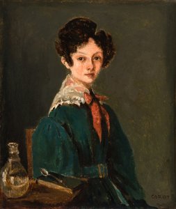 Mme Lemaistre, née Blanche Sennegon, nièce de Corot - Jean Baptiste Camille Corot