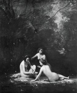 Nymphes quittant le bain, 1843 - Jean Baptiste Camille Corot