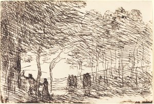 Orphée entraînant Eurydice, 1860 - Jean Baptiste Camille Corot