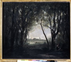 Paysage au lac - Jean Baptiste Camille Corot