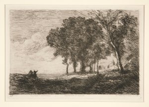 Paysage d - Jean Baptiste Camille Corot