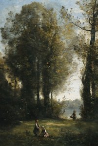 La Cueillette des marguerites, c.1865-1870 - Jean Baptiste Camille Corot
