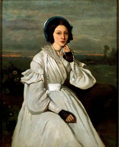 Portrait de Louise Claire Sennegon, future Madame Charmois - Jean Baptiste Camille Corot