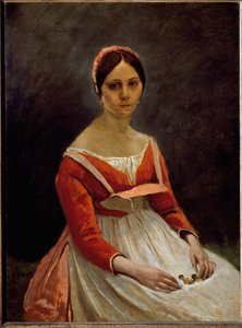 Portrait de la fille - Jean Baptiste Camille Corot