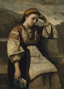Rêverie, vers 1860-65 - Jean Baptiste Camille Corot