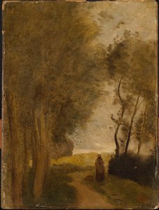 Route à Lisière de Bois, vers 1860-65 - Jean Baptiste Camille Corot
