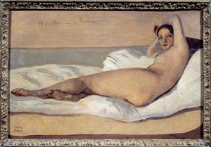 Odalisque romaine : Marietta. Peinture de Camille Corot (1796-1875)