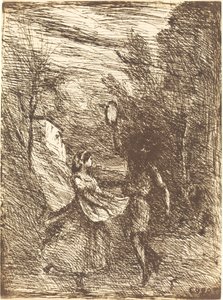 Saltarello Saltarelle, 1858 - Jean Baptiste Camille Corot