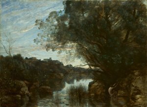 Souvenir des environs du lac de Nemi - Jean Baptiste Camille Corot