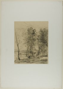 Le clocher de Saint-Nicolas-lez-Arras - Jean Baptiste Camille Corot