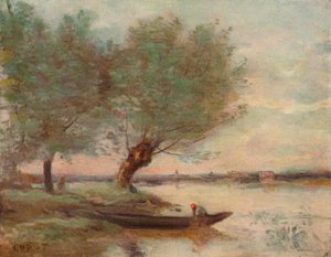Le Batelier - Jean Baptiste Camille Corot