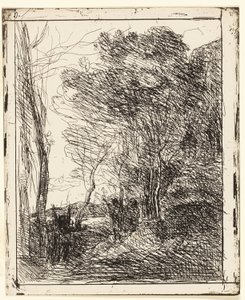 La clairière gauloise - Jean Baptiste Camille Corot