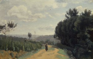 Les Hauteurs de Sèvres, le Chemin de Troyon - Jean Baptiste Camille Corot