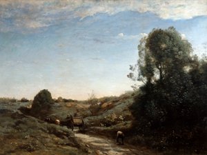 La charrette à cheval, souvenir de Marcoussis près de Montlhéry