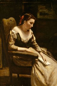 La Lettre, c.1865 - Jean Baptiste Camille Corot