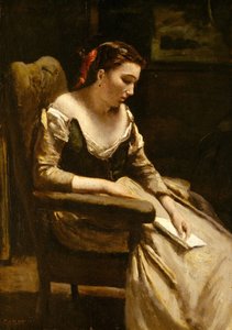 La Lettre, vers 1865 - Jean Baptiste Camille Corot