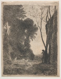 Le petit berger - Jean Baptiste Camille Corot