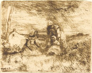 La petite sœur - Jean Baptiste Camille Corot