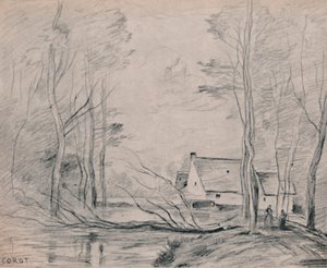 Le moulin à Cuincy - Jean Baptiste Camille Corot