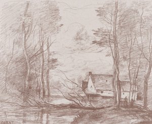 Le moulin à Cuincy, près de Douai - Jean Baptiste Camille Corot