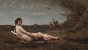 Le Repos, 1860, retravaillé vers 1865-1870 - Jean Baptiste Camille Corot