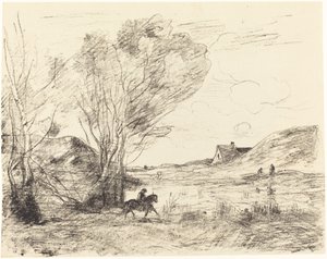 Le Cavalier dans les roseaux - Jean Baptiste Camille Corot