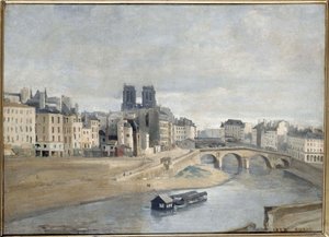 La Seine et le Quai des Orfèvres, 1835 - Jean Baptiste Camille Corot