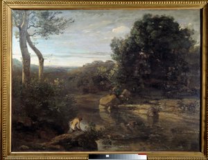 Le Bain du Berger - Jean Baptiste Camille Corot
