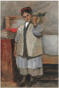 La jeune Séraphine vêtue du gilet de Corot