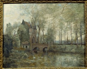 Le château de Wagnouville - Jean Baptiste Camille Corot
