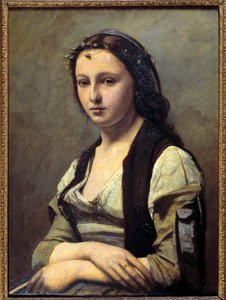 La femme à la perle - Jean Baptiste Camille Corot