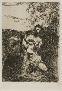 Vénus coupant les ailes de Cupidon, première planche - Jean Baptiste Camille Corot