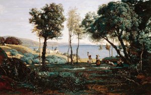 Vue près de Naples - Jean Baptiste Camille Corot