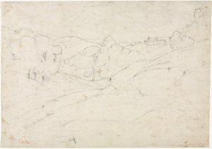 Vue de Marino - Jean Baptiste Camille Corot