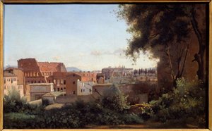 Vue du Colisée à Rome depuis les jardins Farnèse - Jean Baptiste Camille Corot